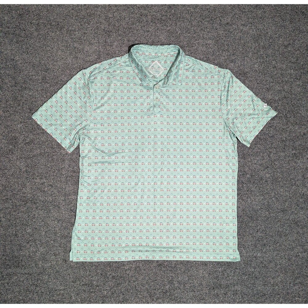 Burlebo Polo Shirt Mens XL Performance Stretch Golf